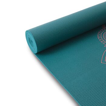 Tapis de yoga mandala 4.5mm pétrole 4