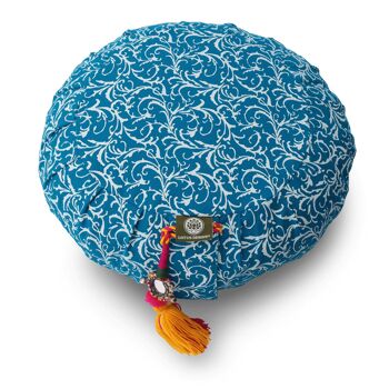 Coussin de méditation Zafu Raja Turquoise 2