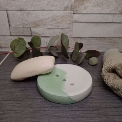 Soap dish SIMO Green-White