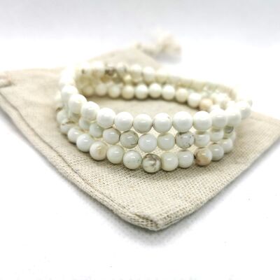 Magnesite magic trio bracelet