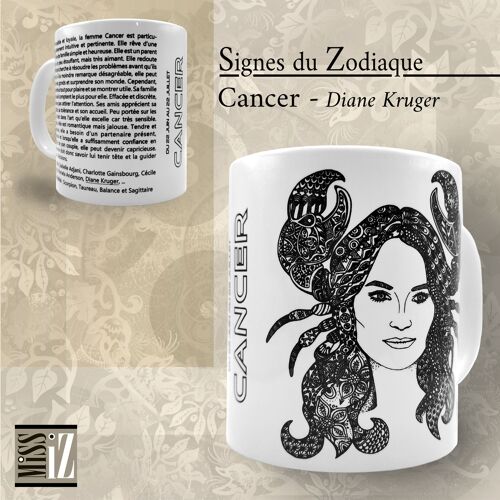 Mug ASTRO - Signe du Cancer - Diane Kruger