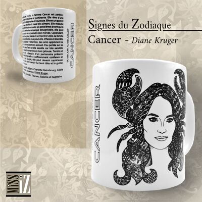 Taza ASTRO - Signo de Cáncer - Diane Kruger