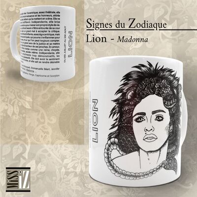 Mug ASTRO - Signe du Lion - Madonna