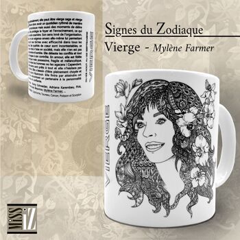 Mug ASTRO - Signe de la Vierge - Mylène Farmer 1