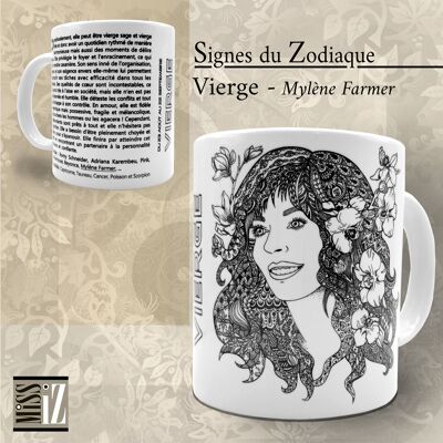 ASTRO-Tasse – Sternzeichen Jungfrau – Mylène Farmer