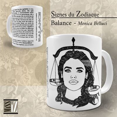 Mug ASTRO - Signe de la Balance - Monica Belluci