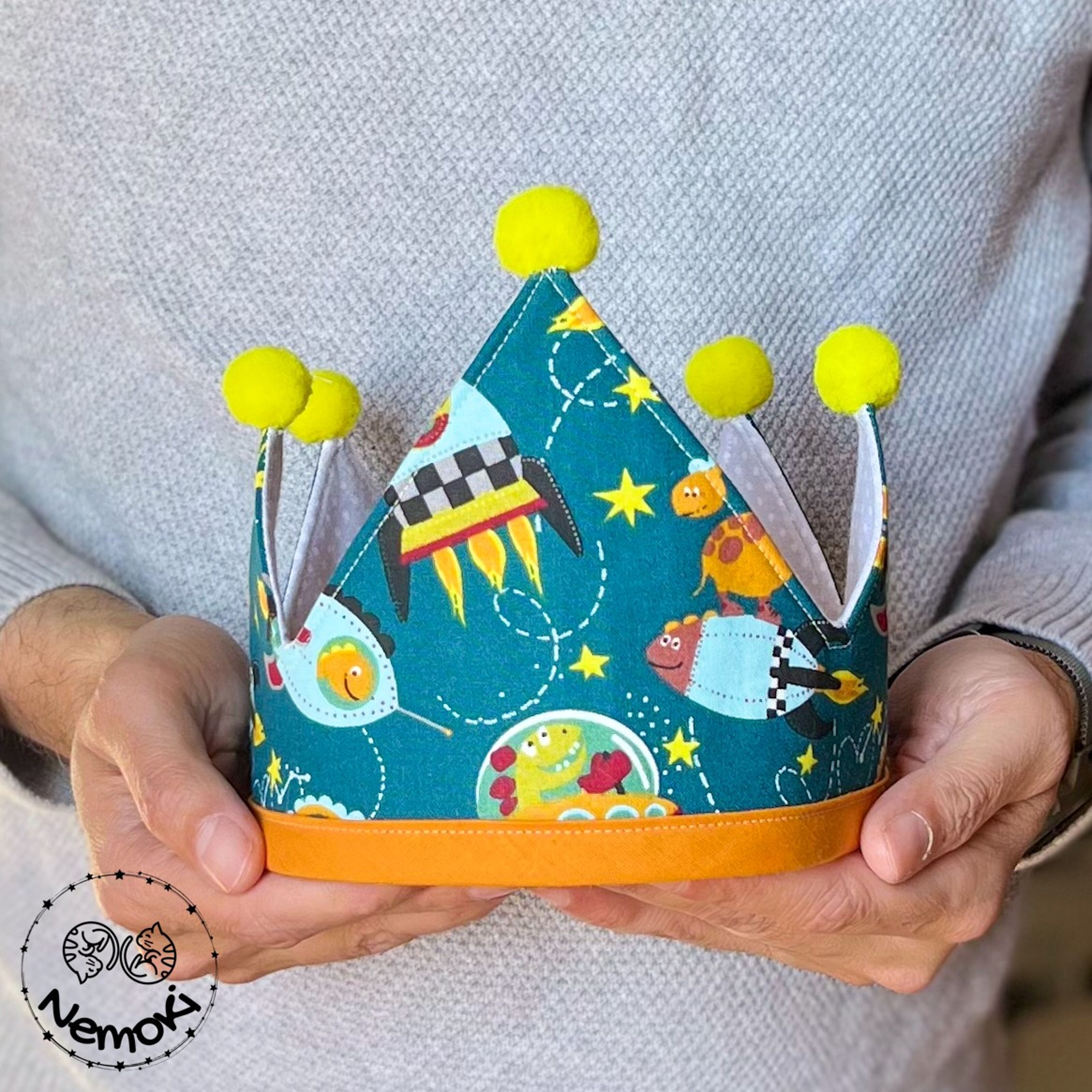 Fabric Birthday Crown - DINO –