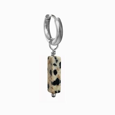 Boucle d'oreille dalmatien argent