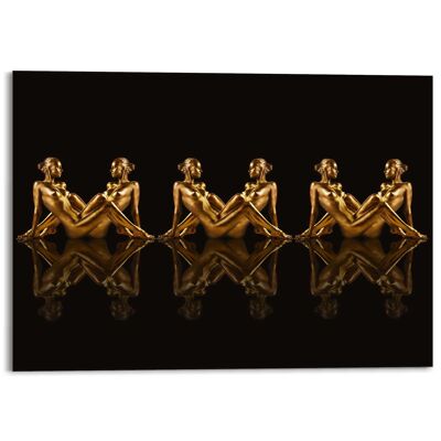 Acryl Art Frauen in Gold 140x100 cm