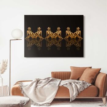Acryl Art Femmes en Or 140x100 cm 2