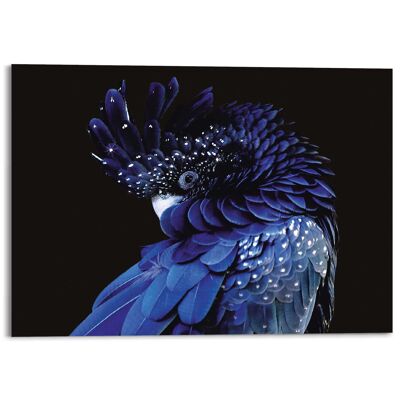 Acryl Art Blauer Papagei 140x100 cm