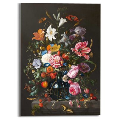 Acryl Art Stilleben mit Blumen in einer Vase 50x70 cm