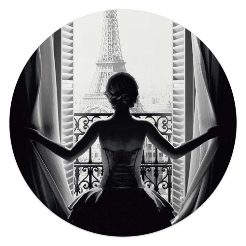 Acryl Art Woman in Paris 50x50 cm