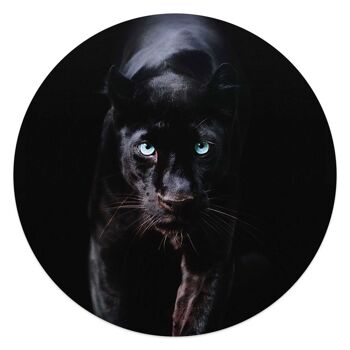Peinture Acrylique Panthère Noire 50x50 cm 1