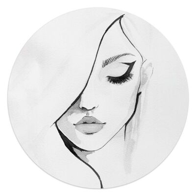 Acryl Art Female Face 50x50 cm