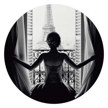 Acrylique Art Femme à Paris 70x70 cm 1
