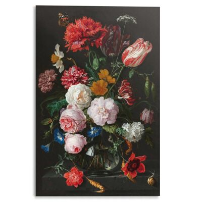 Acryl Art Bodegón con flores 80x120 cm