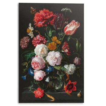 Acryl Art Nature morte aux fleurs 80x120 cm 1
