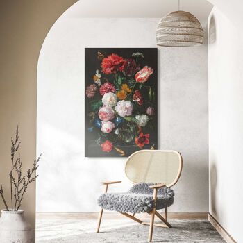 Acryl Art Nature morte aux fleurs 80x120 cm 2