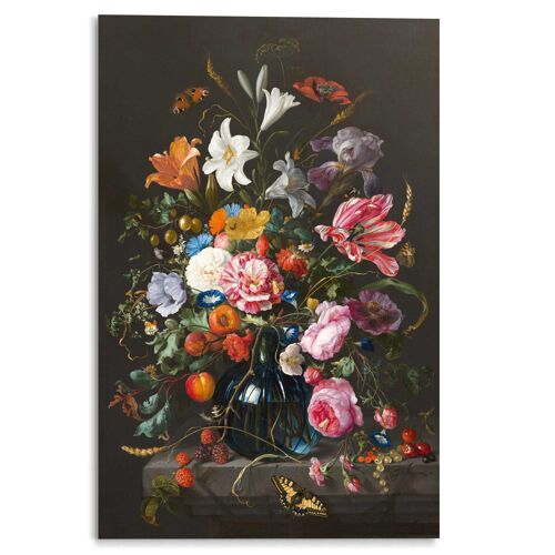 Acryl Art Vase with flowers 80x120 cm