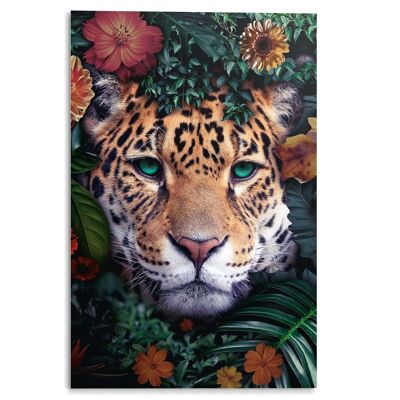 Acryl Art Dschungelleopard 80x120 cm