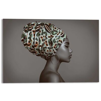 Art Acrylique Femme Africaine 120x80 cm
