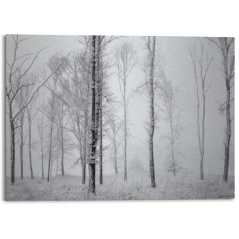 Alu Art Forêt d'Hiver 140x100 cm 1