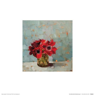 Anne-Marie Butlin (Red Anemones) , 30 x 30cm , PPR48342