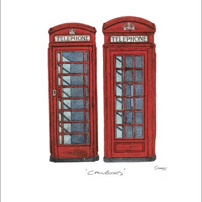Barry Goodman (Telephone Boxes) , 60 x 80cm , 45256