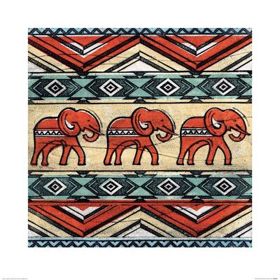 Barry Goodman (Tribal Elephants) , 60 x 60cm , PPR46225