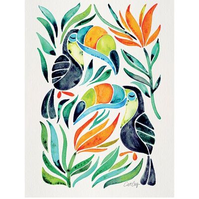 Cat Coquillette (Tropical Toucans) , 60 x 80cm , PPR40874