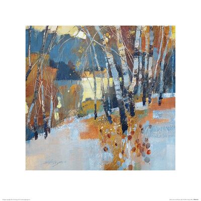 Chris Forsey (Birch, Frost and Winter Lake) , 40 x 40cm , PPR45645