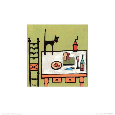 Colin Ruffell (Cat on Table) , 30 x 30cm , PPR48193