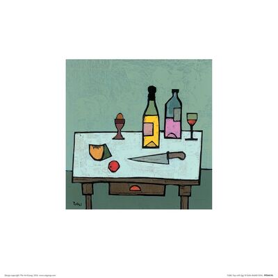 Colin Ruffell (Table Top with Egg) , 30 x 30cm , PPR48196