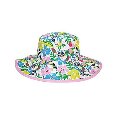 Reversible UV Sun Hat - Kidz 2 - 5 Years - Botanical