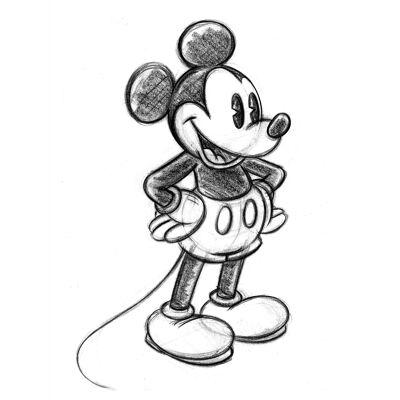 Mickey Mouse (Sketch) , 60 x 80cm , PPR51427