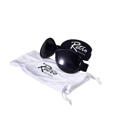 Retro Banz® Wrap Around Sunglasses - Baby 0 - 2 Years - Black