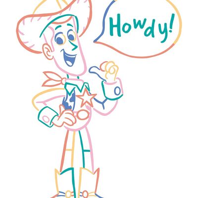 Toy Story (Howdy) , 30 x 40cm , PPR54101