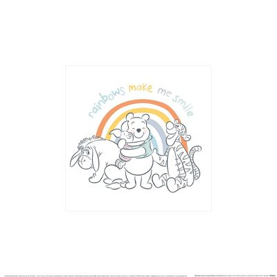 Winnie the Pooh (Rainbows Make Me Smile) , 30 x 30cm , PPR48492