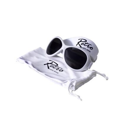 Retro Banz® Wrap Around Sunglasses - Baby 0 - 2 Years - White