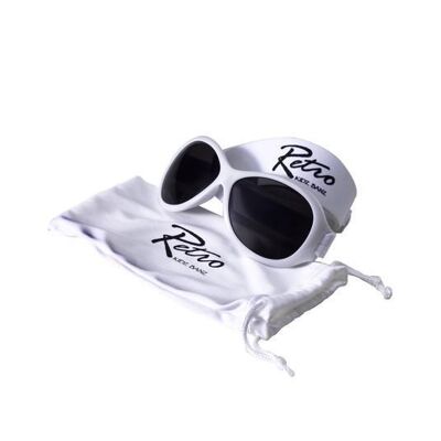 Retro Banz® Wrap Around Sunglasses - Kidz 2 - 5 Years - White