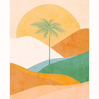 Dominique Vari (Palm Tree Landscape) , 40 x 50cm , PPR53086