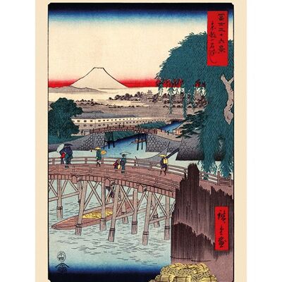 Hiroshige (Ichkoku Bridge in the Eastern Capital) , 60 x 80cm , PPR51209