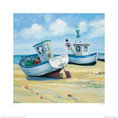 Jane Hewlett (Fishing Boats) , 40 x 40cm , 22827