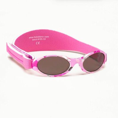 Bubzee Banz® Wrap Around Sunglasses - Camo Pink - Baby  0 - 2 Years