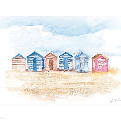 Jennifer Rose (Beach Huts) , 30 x 40cm , PPR44862