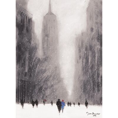 Jon Barker (Heavy Snowfall, 5th Avenue - New York) , 30 x 40cm , PPR44205
