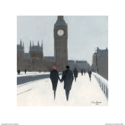Jon Barker (Big Ben, Red Beret and Snow) , 40 x 40cm , PPR45323