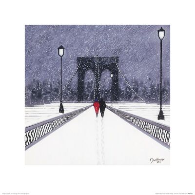 Jon Barker (Nighttime Stroll Across Brooklyn Bridge - New York) , 40 x 40cm , PPR45428