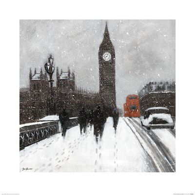 Jon Barker (Snow Men, Westminster Bridge) , 60 x 60cm , PPR46344